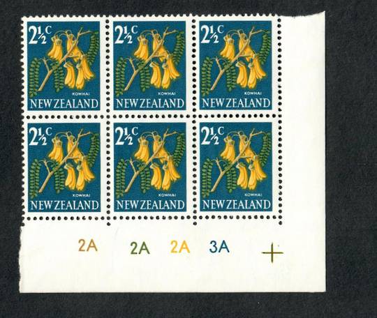NEW ZEALAND 1967 Decimal Definitive 2½c Plate Block 2A 2A 2A 3A. - 15769 - UHM