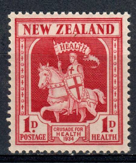 NEW ZEALAND 1934 Health Crusader 1d Carmine. - 19234 - UHM