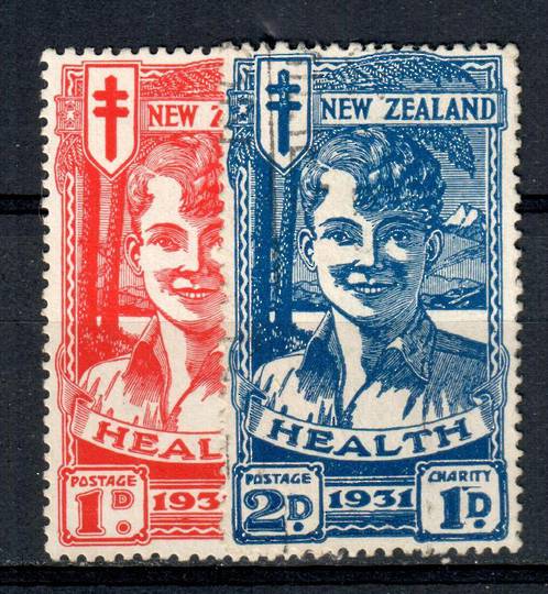 NEW ZEALAND 1931 Health Red and Blue Boy. - 19331 - VFU