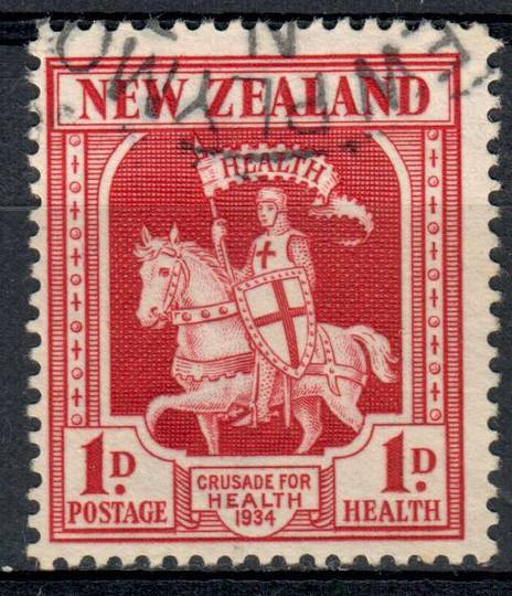 NEW ZEALAND 1934 Health Crusader 1d Carmine. - 19334 - VFU