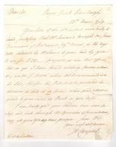 GREAT BRITAIN 1769 Letter from John Campbell of the Royal Bank Edinburgh. No postl markings. - 19584 - PostalHist