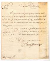 GREAT BRITAIN 1778 Entire to John Campbell Agent to the Equivalent Company Edinburgh dated 14 July 1778. Repaired. - 19586 - Pos