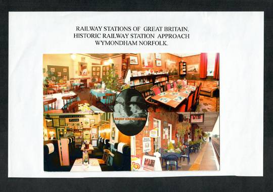 Modern Coloured Postcard of Wymondham Station Norfolk. - 19805 - Postcard