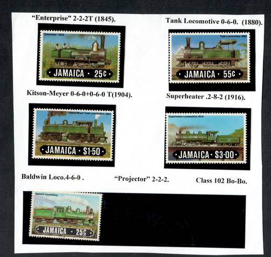 JAMAICA 1984 Railway Locomotives. First series. Set of 4. - 19810 - UHM
