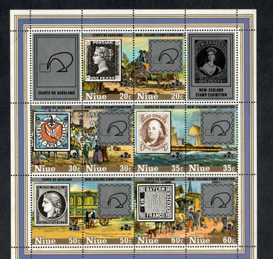 NIUE 1980 Zeapex'80 International Stamp Exhibition. Miniature sheet. - 19879 - UHM
