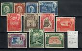 ADEN HADHRAMAUT 1942 Definitives. Set of 11. - 20045 - LHM