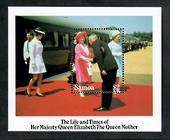 SAMOA 1985 Life and Times of Queen Elizabeth the Queen Mother. Miniature sheet. - 20063 - UHM