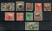 NEW ZEALAND 1935 Selection of Pictorial Officials. The ½d is LHM the rest fu or used. One or two nibbled perfs on the 2½d and a