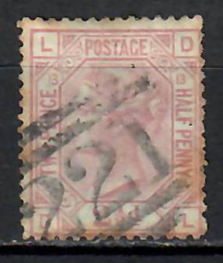 GREAT BRITAIN 1873 Victoria 1st Definitive 2½d Rosy Mauve. Plate 13. Toning. - 201 - Used