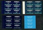 NEW ZEALAND Airmail stickers from exploded booklets. 3 different panes. - 20101 - UHM