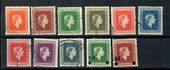 NEW ZEALAND 1954 Elizabeth 2nd Officials. Set of 11 including the 1959 and 1961 overprints and the 1963 pair - 20106 - FU
