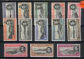 ASCENSION 1938 Geo 6th Definitives. Set of 13 of the perf 13 values only. - 20147 - LHM