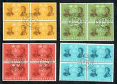 MAURITIUS 1961 150th Anniversary of the British Post Office in Mauritius. Set of 4 in blocks. - 20150 - VFU