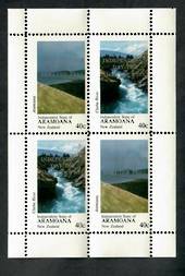 NEW ZEALAND 1981 Independent State of Aramoana Clutha River overprinted "Smelter Free" miniature sheet. - 20193 - UHM