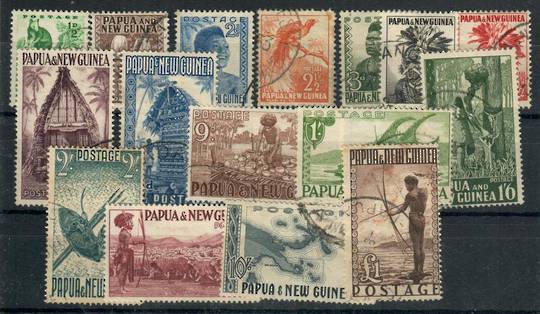 PAPUA NEW GUINEA 1952 Definitives. Set of 16. - 20233 - FU