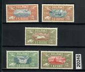 ICELAND 1930 Air set of 5. Beautifully centred with good perfs and colour. Hinge remains. - 20240 - Mint
