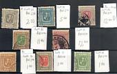 ICELAND 1907 Selection of eight definitives from the range Scott 72-82. Catalogue value $US 47.60. Numbers 72.73.74.75.79.80.81.