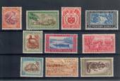 SAMOA 1935-1944 Definitives. Set of 9. Simplified set. Some toning. - 20281 - Mint