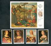 MALDIVE ISLANDS 1983 500th Birth Anniversary of  Raphael. Set of 4 and miniature sheet. - 20319 - UHM