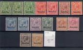 NAURU 1916 Geo 5th Definitives. Set of 11 plus the extra 2½d plus shades of the ½d and 1d. - 20336 - LHM