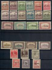 FIUME 1918 Definitives. Set of 26. Includes the Carles and Zita issues and the war charity issues. - 20354 - Mint