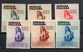 SOMALIA 1934 Second International Colonial Exhibition. Set of 6. - 20355 - Mint