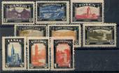 GERMANY 1919 approx Mourning stamps for Provinces lost after World War 1. Elsab Schleswig Lothringen Danzig Oberschlesien Posen