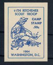 CANADA 1964 11th Kitchener Scout Group. Label in fine never hinged condition. - 20396 - Cinderellas