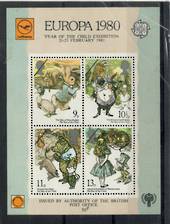 GREAT BRITAIN 1980 Europa Year of the Child Exhibition. Miniature sheet issued by authority GPO but not listed by SG. - 20399 -