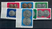 COOK ISLANDS 1973 Royal Silver Wedding Coins. Set of 7. - 20417 - UHM