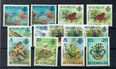 SEYCHELLES 1977-1981 Definitives. Specialized selection of different printings identied by imprint dates. SG 409B 1981 1982. 487
