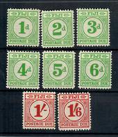 FIJI 1940 Postage Due. Set of 8. - 20435 - LHM