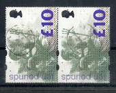 GREAT BRITAIN 1988 £10.00 Definitive used pair. - 20493 - Used