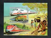 BURKINA FASO 1985 Trains. Miniature sheet. - 20509 - UHM