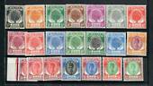 KEDAH 1950 Sultan Badlishah Definitives (Geo 6th reign). Set of 21. Nice clean appearance. Hinge remains. - 20560 - Mint