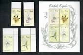 VENDA 1981 Orchids. Set of 4 and miniature sheet. - 20579 - UHM