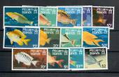 PITCAIRN ISLANDS 1984 Fish. First series. Set of 13. - 20599 - UHM