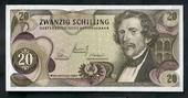 AUSTRIA 1967 20 schilling banknote. - 20619 -