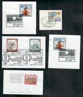MUSIC Selection of five different special postmarks. Austria and Czechoslovakia. - 20632 - Postmark