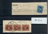 EGYPT 1932 Perfins on piece. 2 items. Very nice. - 20785 - VFU