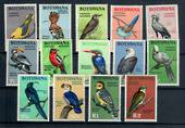BOTSWANA 1967 Definitives. Birds. Set of 14. - 20793 - UHM