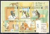 ALDERNEY 1996 Domestic Cats. Set of 6 and Miniature sheet. - 20803 - UHM