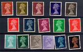 GREAT BRITAIN 1967 Elizabeth 2nd Machins. Set of 16. - 20804 - UHM