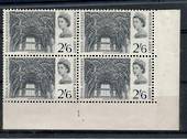 GREAT BRITAIN 1966 Westminster Abbey 2/6. Nice block of 4. - 20809 - UHM