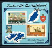 ISLE OF MAN 1984 Links with the Falkland Islands. Miniature sheet. - 20814 - UHM