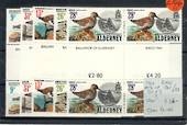 ALDERNEY 1984 Birds. Set of 5 in Gutter Pairs. - 20823 - UHM