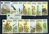 ALDERNEY 1994 Flora and Fauna. Definitives. Short set (the original issue). - 20843 - UHM