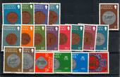 GUERNSEY 1979 Definitives. Coins. Set of 22. Face value £10.00. $NZ 25.00. $US 11.25. - 20861 - UHM