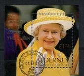ALDERNEY 2001 75th Birthday of Queen Elizabeth 2nd. Miniature sheet. - 20865 - CTO