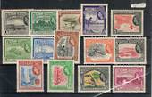 BRITISH GUIANA 1954 Elizabeth 2nd Definitives. Set of 15. Very lightly hinged. Some never hinged. - 20887 - LHM